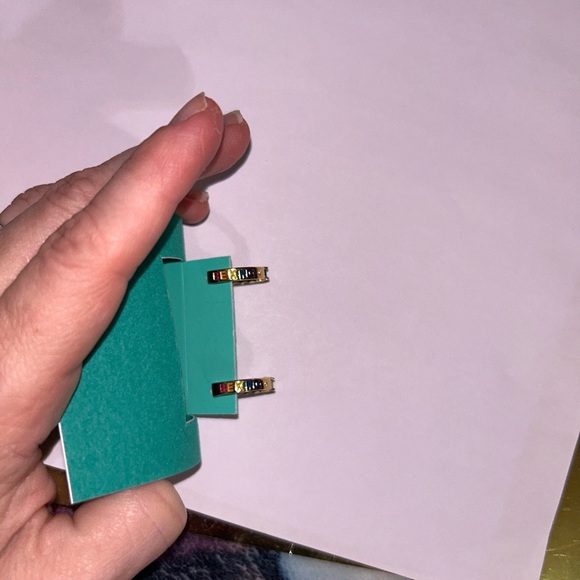 Kurt Geiger Huggie hoop earrings/Be kind in rainbow on back in dust bag NWT - Picture 13 of 14